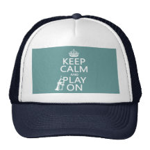 Keep Calm and Play On (cornet)(any color) Mesh Hat