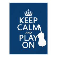 Keep Calm and Play On (double bass) Announcement