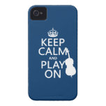 Keep Calm and Play On (double bass) Case-Mate iPhone 4 Case