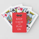 Keep Calm and Play On Playing Cards playing cards