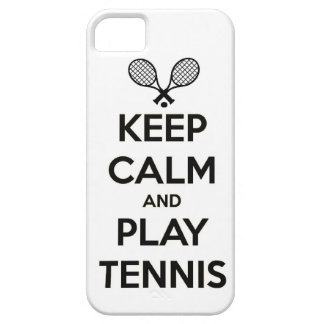 Keep calm and play tennis sport ball racket sports iPhone 5 cover