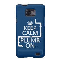 Keep Calm and Plumb On (plumber/plumbing) Galaxy S2 Cover
