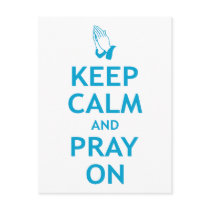 Keep Calm and Pray On Post Cards
