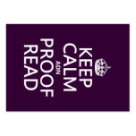 Keep Calm 'and' Proofread (adn) (in any color) Business Card