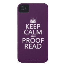 Keep Calm 'and' Proofread (adn) (in any color) Case-Mate iPhone 4 Case