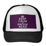 Keep Calm 'and' Proofread (adn) (in any color) Mesh Hat
