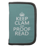 Keep Calm and Proofread (clam) (any color) Organizers