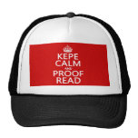 Keep Calm and Proofread (kepe) (in any color) Trucker Hat