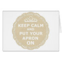Keep Calm and Put Your Apron On cards