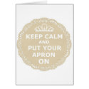 Keep Calm and Put Your Apron On cards