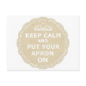 Keep Calm and Put Your Apron On postcards