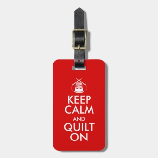 Keep Calm and Quilt On Sewing Thimble Needles