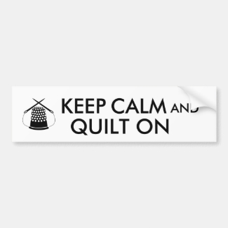 Keep Calm and Quilt On Sewing Thimble Needles