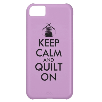 Keep Calm and Quilt On Sewing Thimble Needles