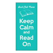 Keep Calm and Read On Book Mark Personalized Rack Card