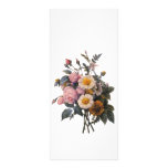 keep calm and read on, botanical art bookmark rack card design