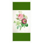 keep calm and read on, botanical art bookmark customized rack card