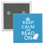 Keep Calm and Read On buttons