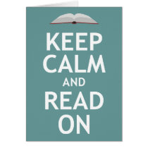 Keep Calm and Read On Card