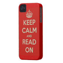 Keep Calm and Read On iPhone 4 Case-Mate Cases