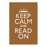 Keep Calm and Read On Poster posters