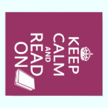 Keep Calm and Read On posters