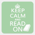 Keep Calm and Read On Sticker
