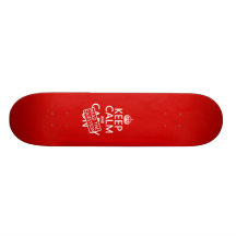 Keep Calm and Read The Question (all colors) Custom Skateboard