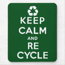 Keep Calm and Recycle mousepads by JSlogan Keep Calm and Recycle mousepads