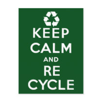 Keep Calm and Recycle postcards by JSlogan Keep Calm and Recycle postcards