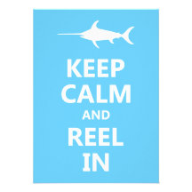 Keep Calm and Reel In Personalized Announcement