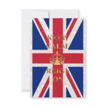 Keep calm and reign on personalized invite
