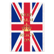 Keep calm and reign on personalized invite