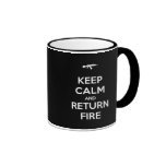 Keep Calm and Return Fire Mugs