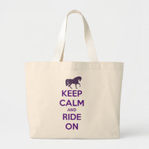 Keep Calm and Ride On Equestrian Horseback Riding Bags