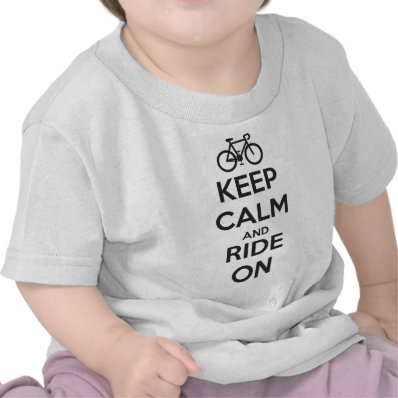 Keep calm and ride on t-shirt