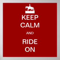 keep calm and ride print