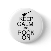 Keep Calm and Rock On Pins