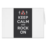 Keep Calm And Rock On Cards