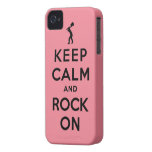 Keep calm and rock on iPhone 4 covers
