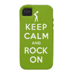 Keep calm and rock on iPhone 4/4S cases