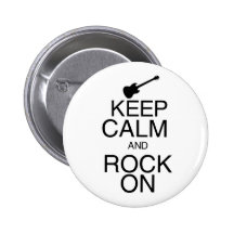 Keep Calm and Rock On Pins