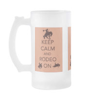 Keep Calm and Rodeo On cowboy cowgirl gift Mugs