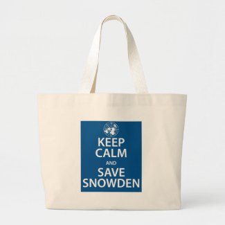 Keep Calm and Save Snowden Canvas Bag