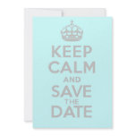 KEEP CALM and SAVE the DATE Personalized Announcements