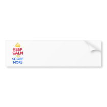 KEEP CALM and SCORE MORE Bumper Stickers