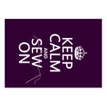 Keep Calm and Sew On (in all colors) Business Cards