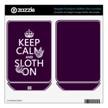 Keep Calm and Sloth On FreeAgent GoFlex Decal