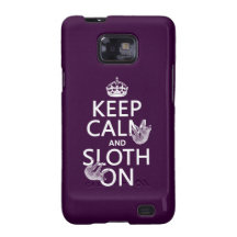 Keep Calm and Sloth On Galaxy SII Covers