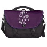 Keep Calm and Sloth On Laptop Commuter Bag